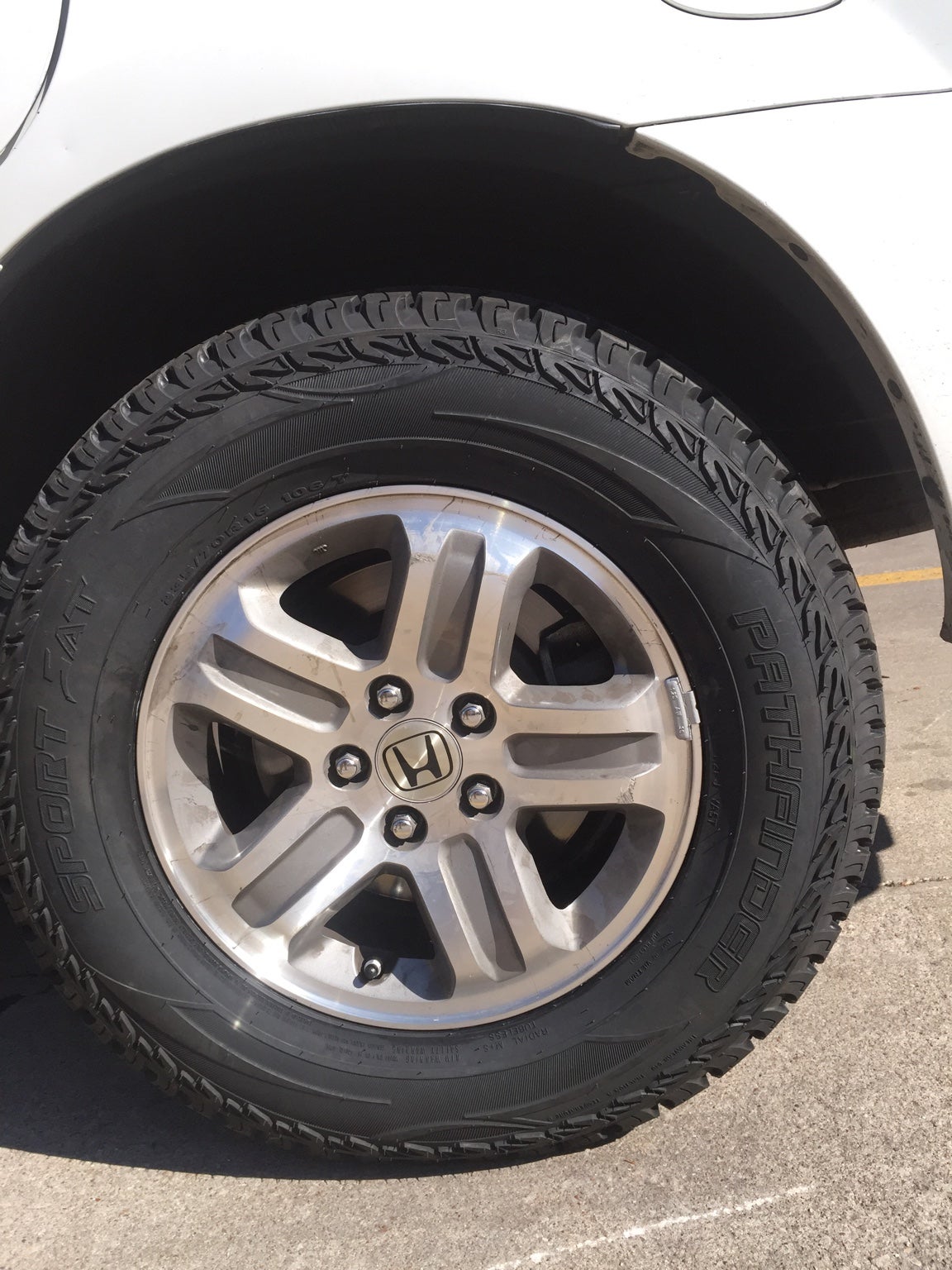 Anyone have Pathfinder sport A/T tires?? Honda Pilot Honda Pilot Forums