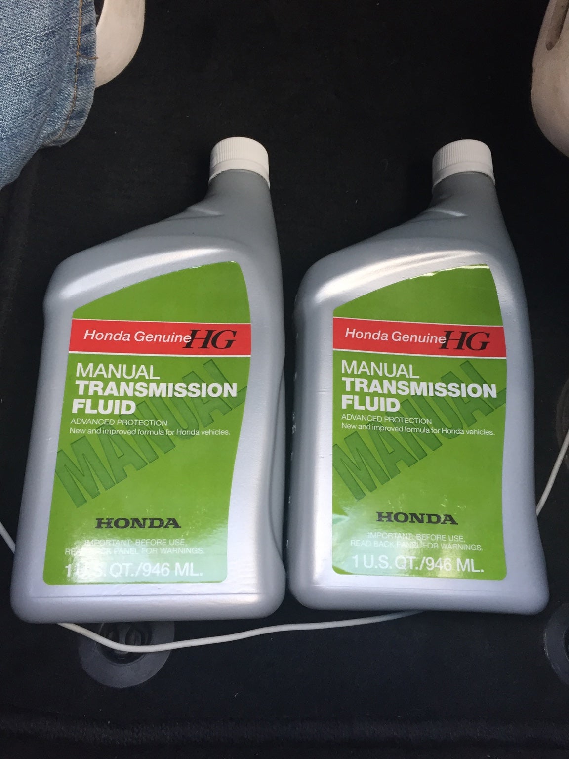 Manual transmission fluid change with lost drain plug. 8th Generation