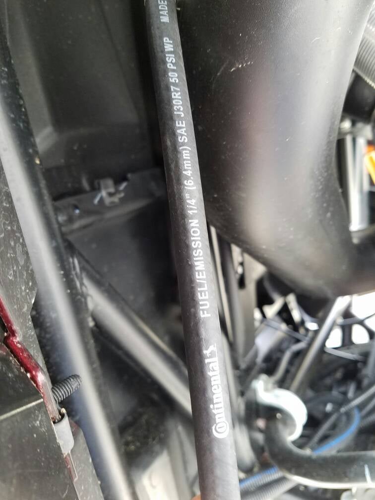 gas line vent hose Polaris RZR Forum RZR