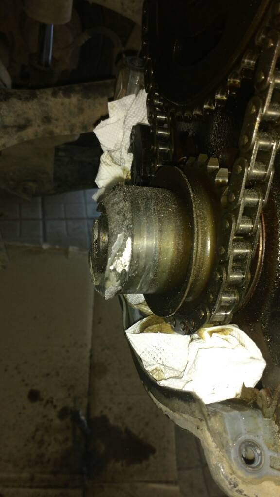 Harmonic Balancer broken with piece still stuck to crank. Jeep