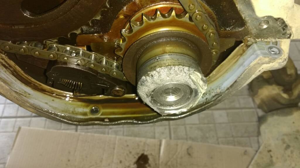 Harmonic Balancer broken with piece still stuck to crank. Jeep