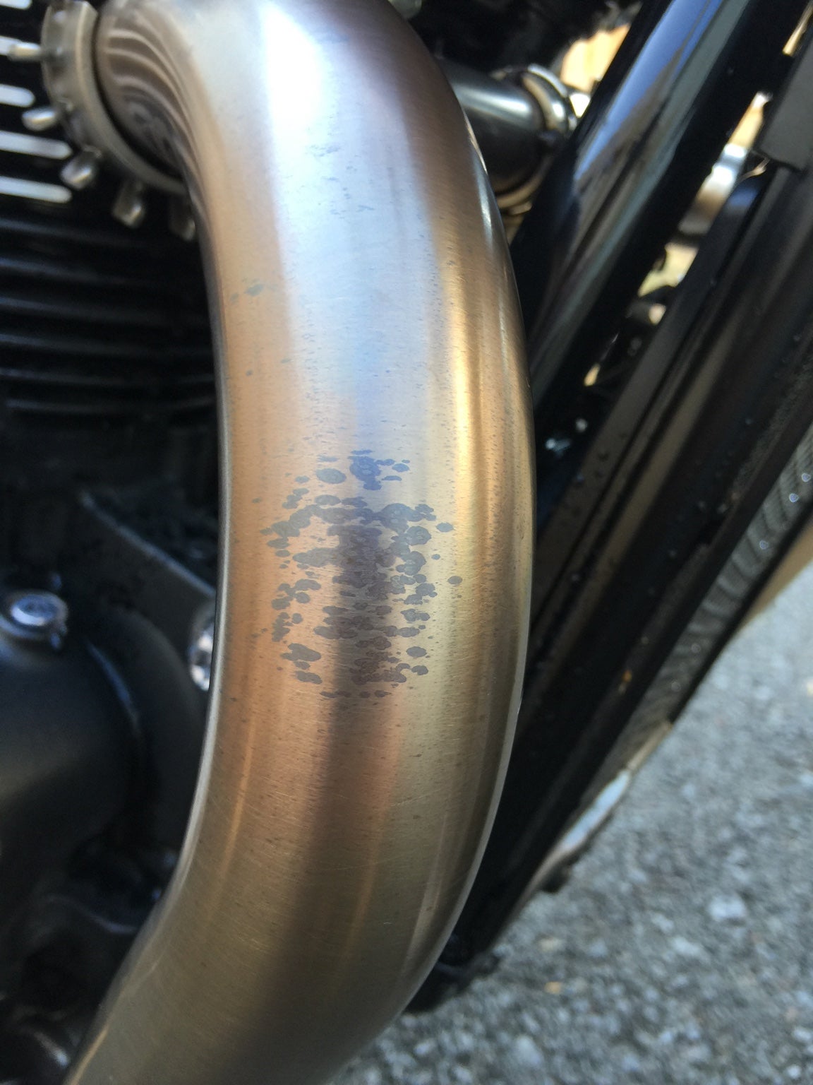 Thruxton R Exhaust pipes discoloration / imperfection Page 7
