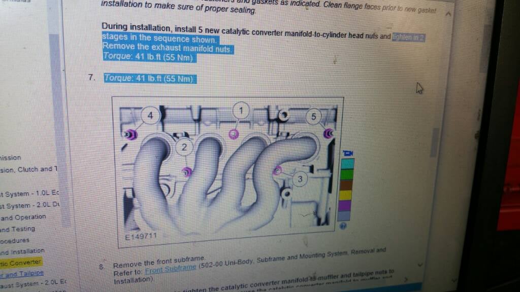 Mk3 Exhaust Manifold Torque Spec? Focus Fanatics Forum