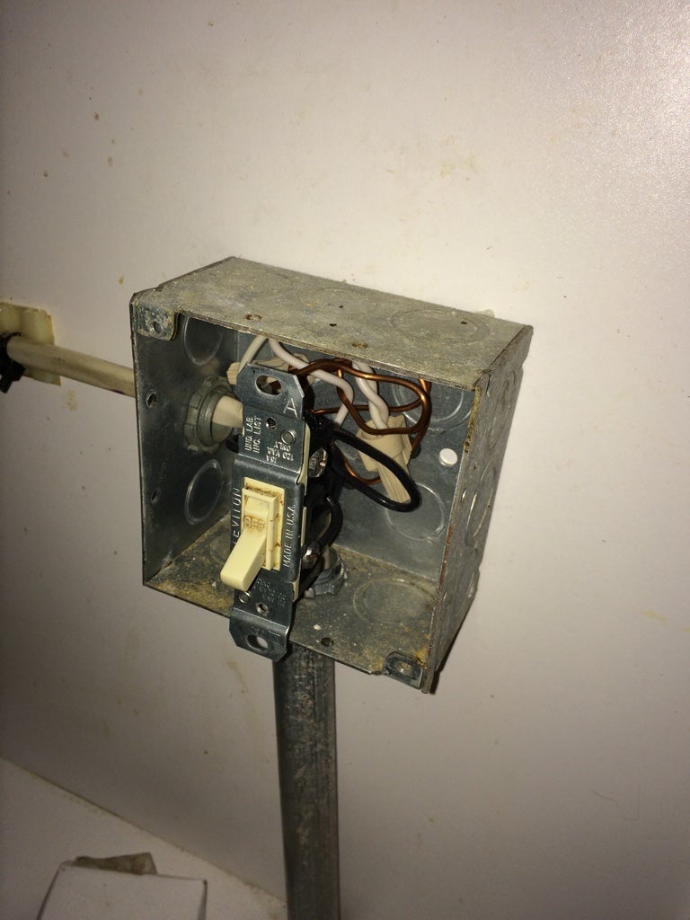 Change Electrical switch under sink to switch outlet combo. DIY Home