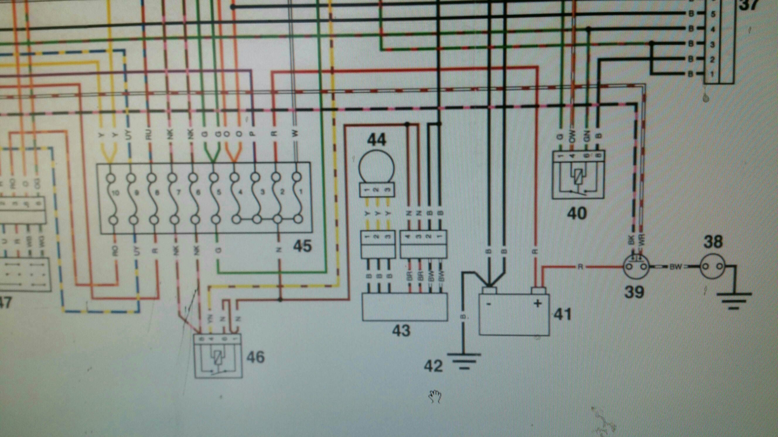 2001 Triumph tt600 Wiring diagram | Triumph Rat Motorcycle Forums