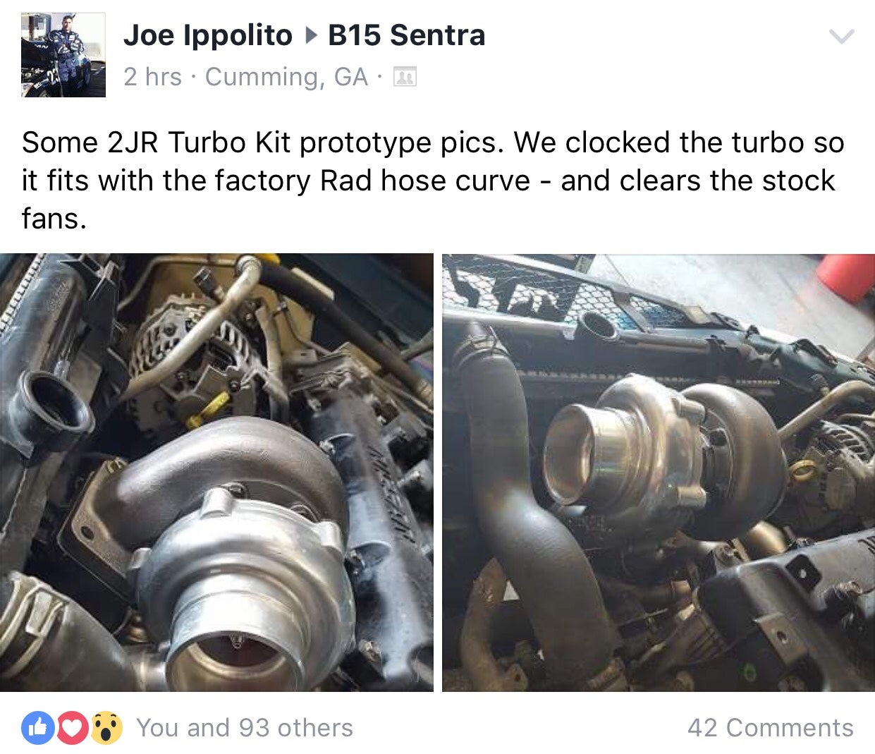 QR25DE 2JR Low Boost Turbo Kit A Nissan Sentra Forum