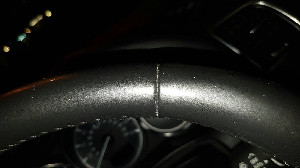 White specks on leather steering wheel Detailing World Forum