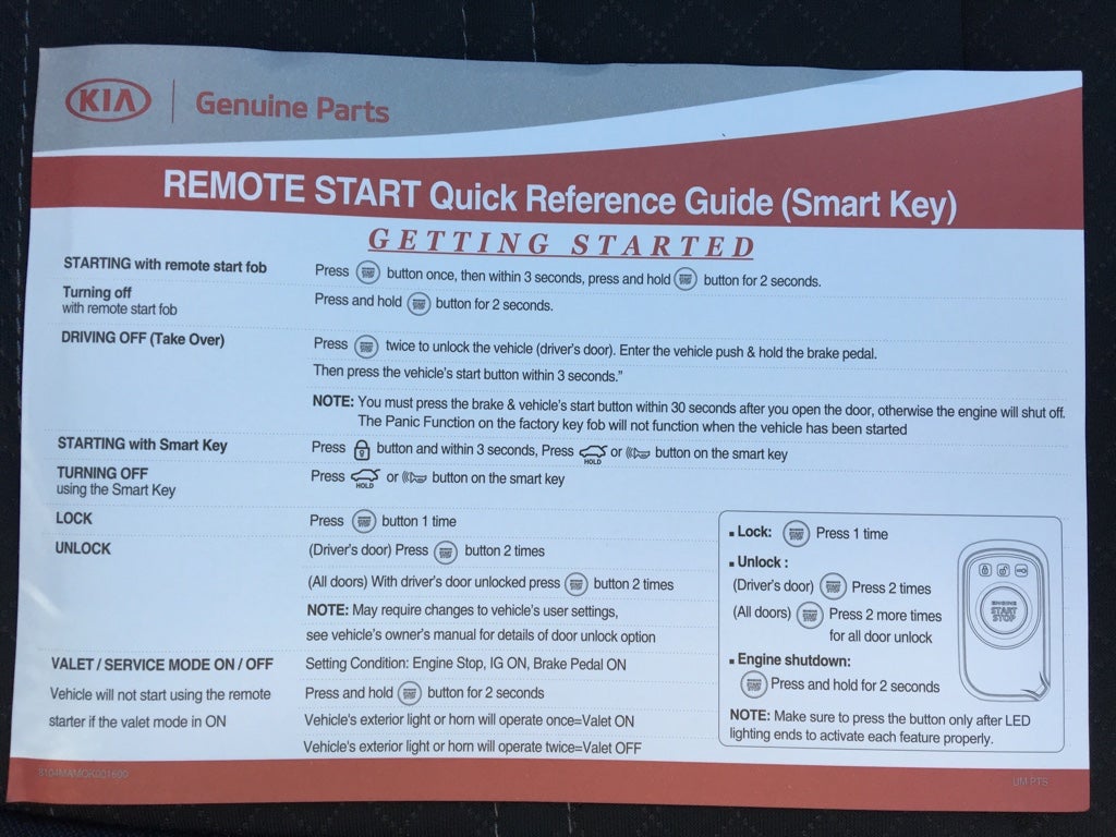Disable Valet/Service Mode Kia Forum
