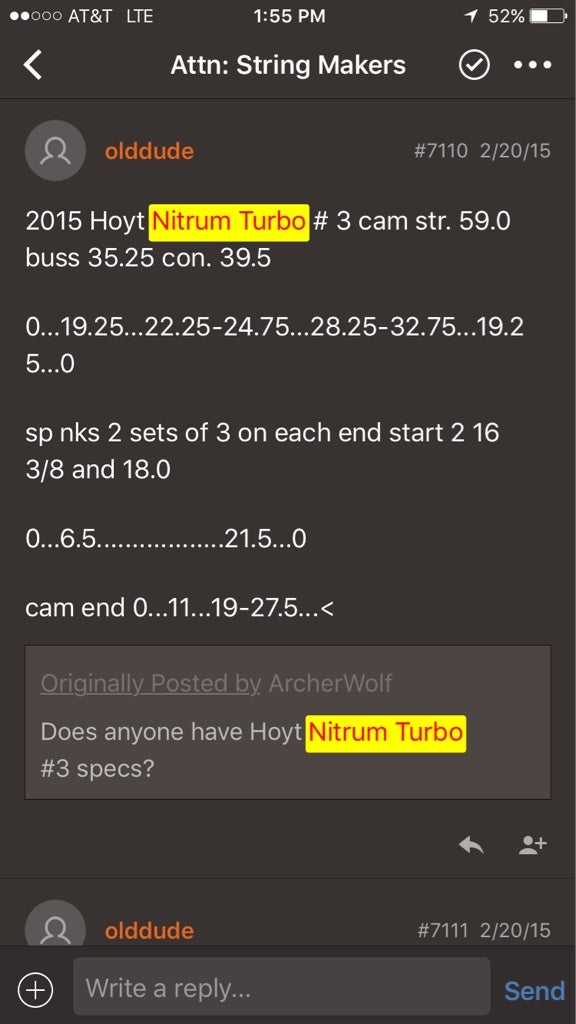 Speed nock location for Nitrum turbo? Archery Talk Forum