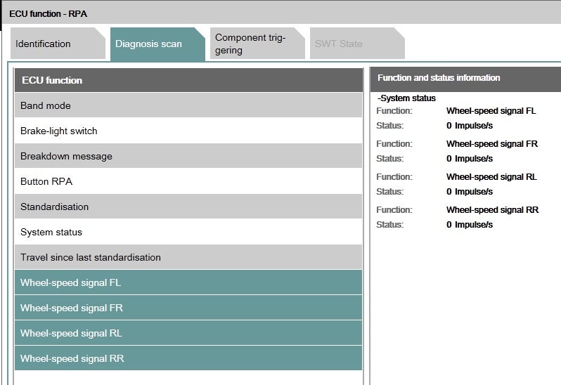 INPA wheel speed scan Page 2 BMW M5 Forum and M6 Forums