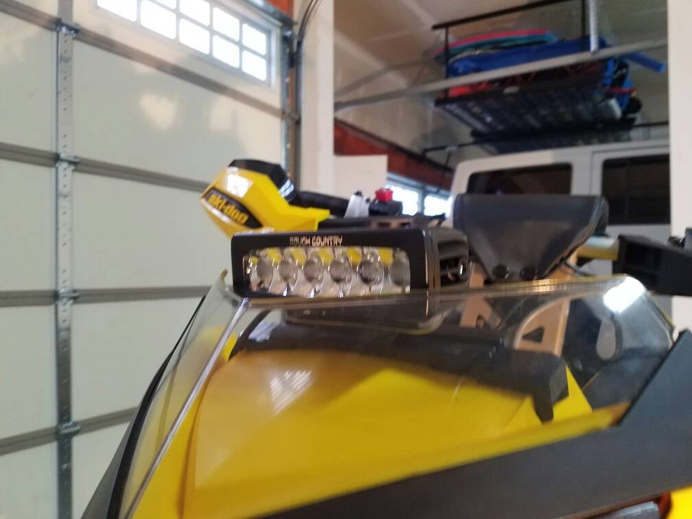 How to 6 inch led light bar on a snowmobile SkiDoo Snowmobiles Forum