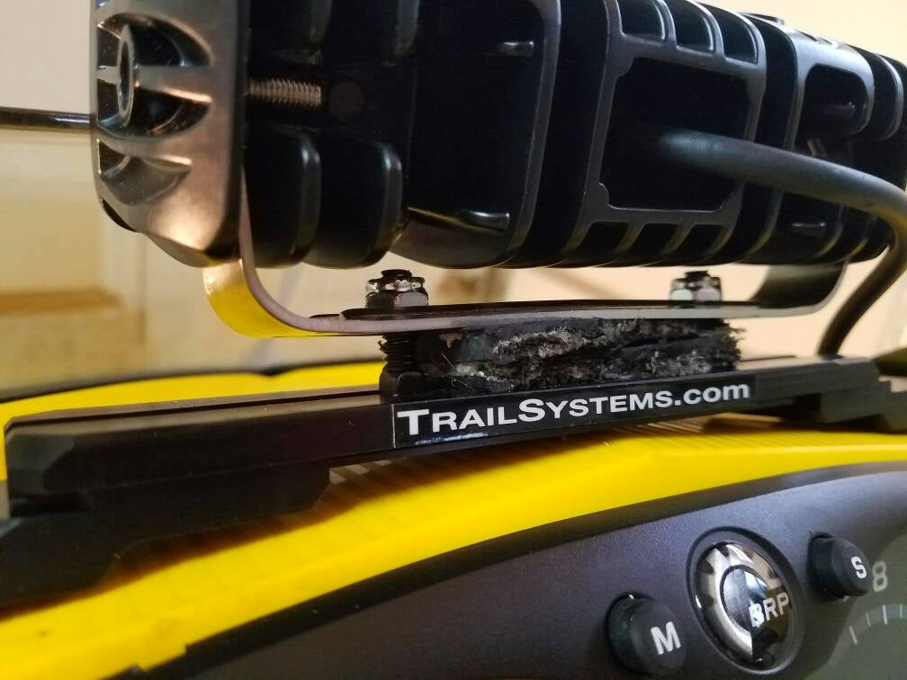 How to 6 inch led light bar on a snowmobile SkiDoo Snowmobiles Forum