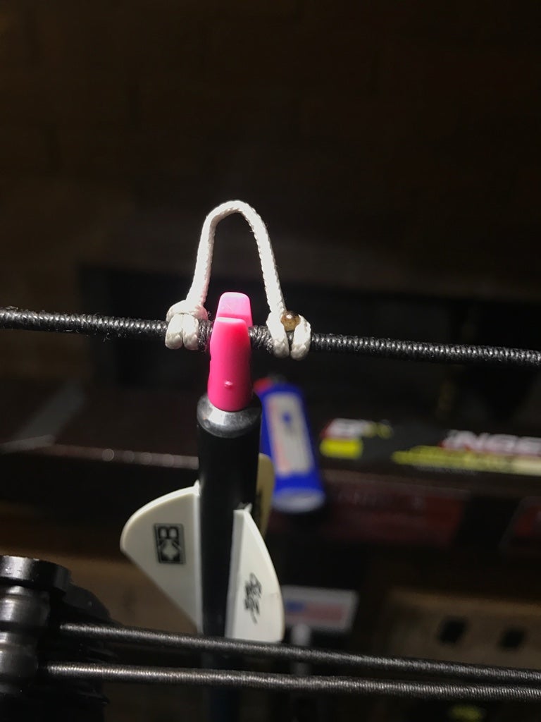 What serving material for tying in nock points? Archery Talk Forum