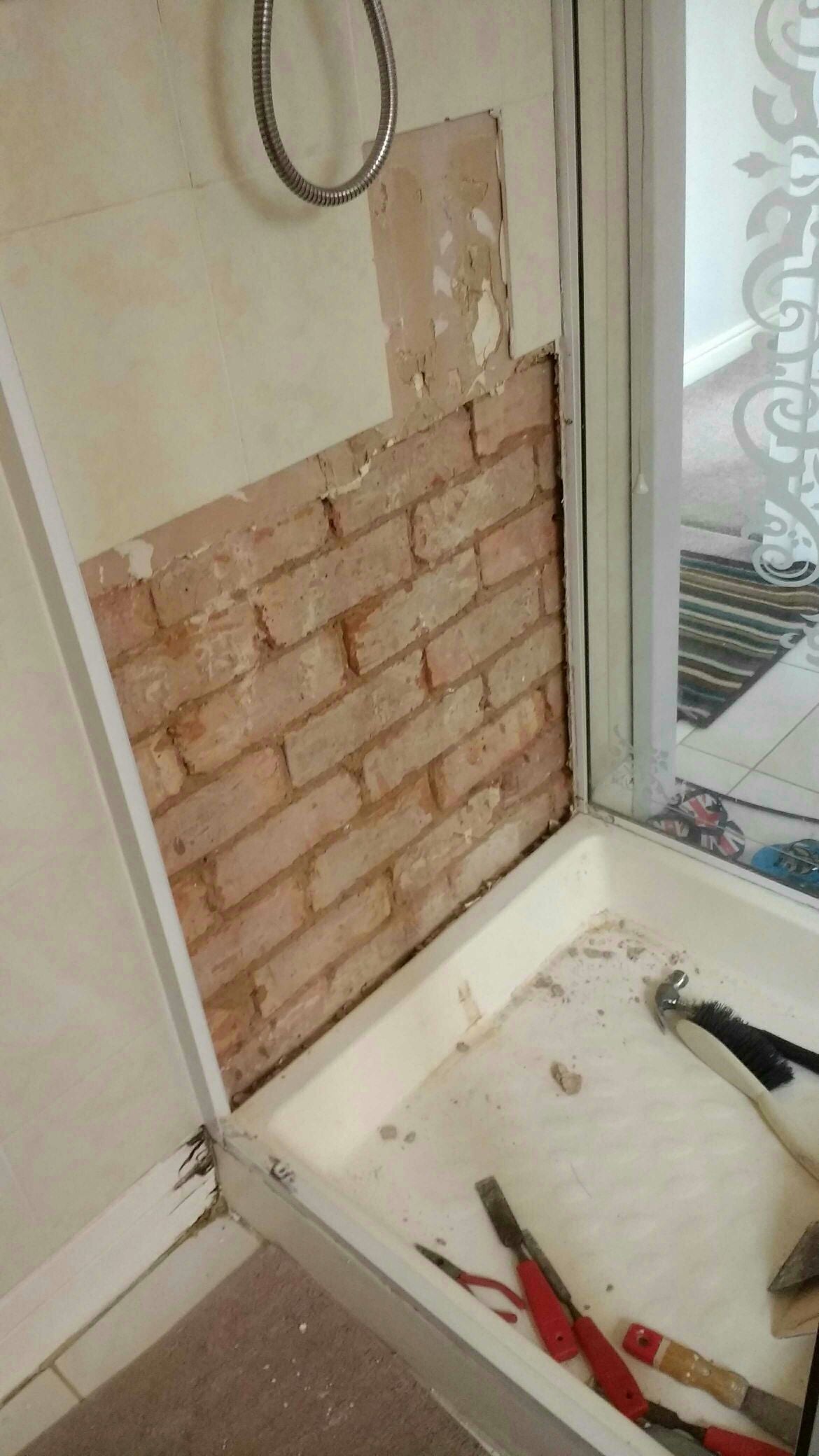 Shower cubicle leaking found the cause (cowboy content possibly