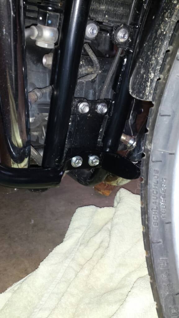 DIY crash bars and pannier racks. | Triumph Rat Motorcycle Forums