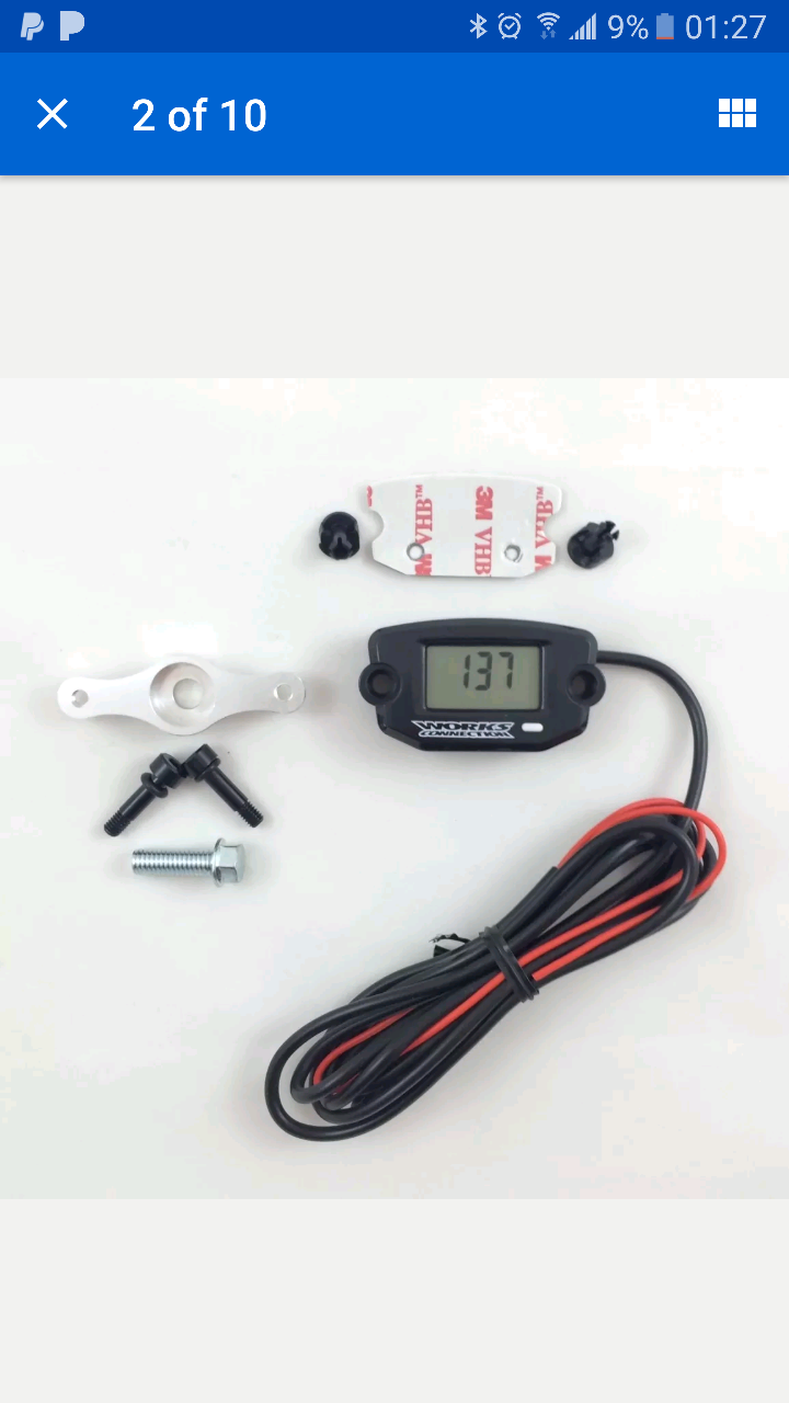 Athena GET Wireless Hour Meter For ATV & Motorcycle – Fits Honda, Yamaha, Suzuki, Kawasaki