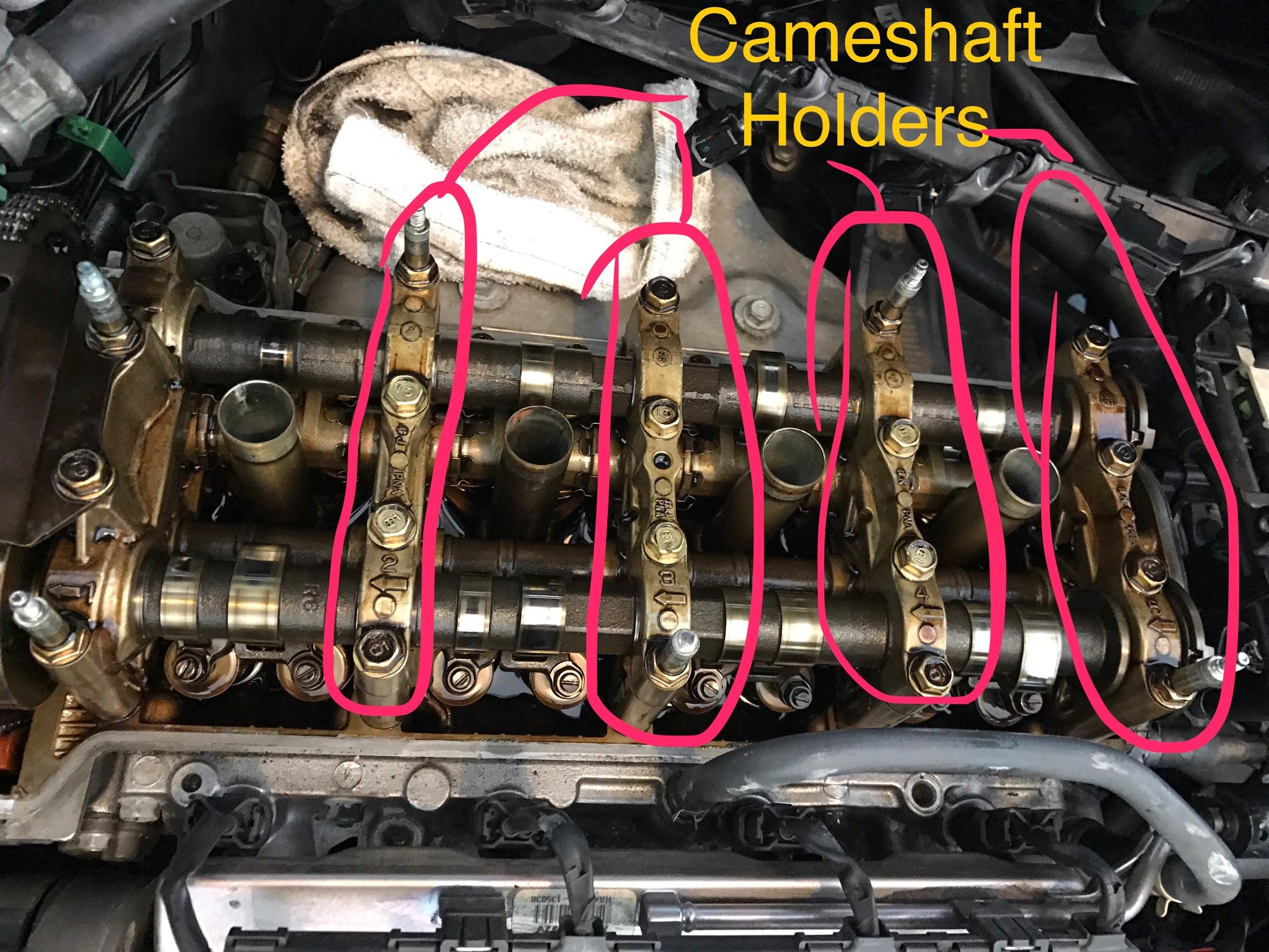 DIY Camshaft Holder Bolt Replacement (4cyl) Drive Accord Honda Forums
