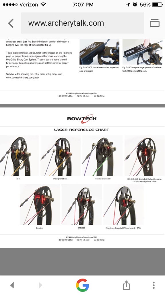 SETTING CAM LEAN ON BOWTECH EXPERIENCE visual data 4