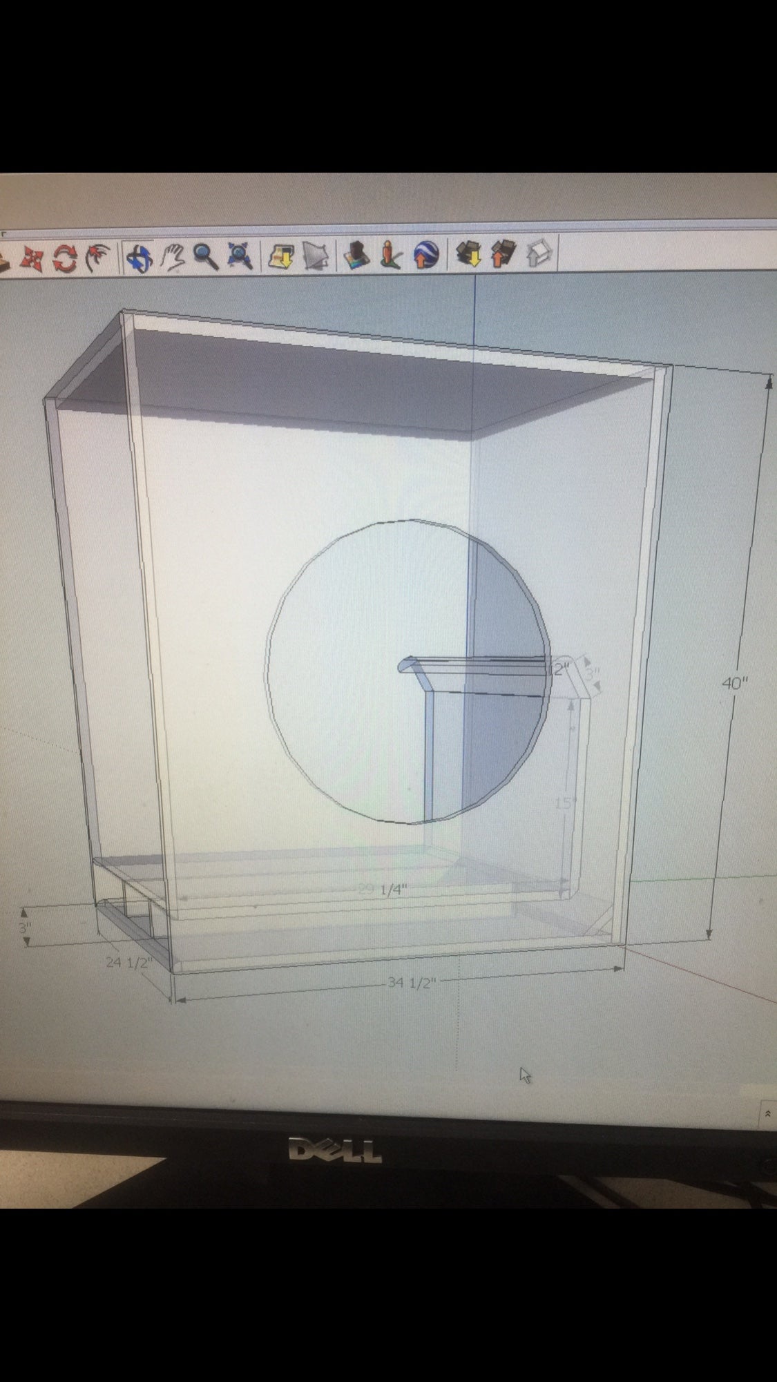 418 cubic ft. flared slot ported build using 4B&C 21DS1154 Drivers