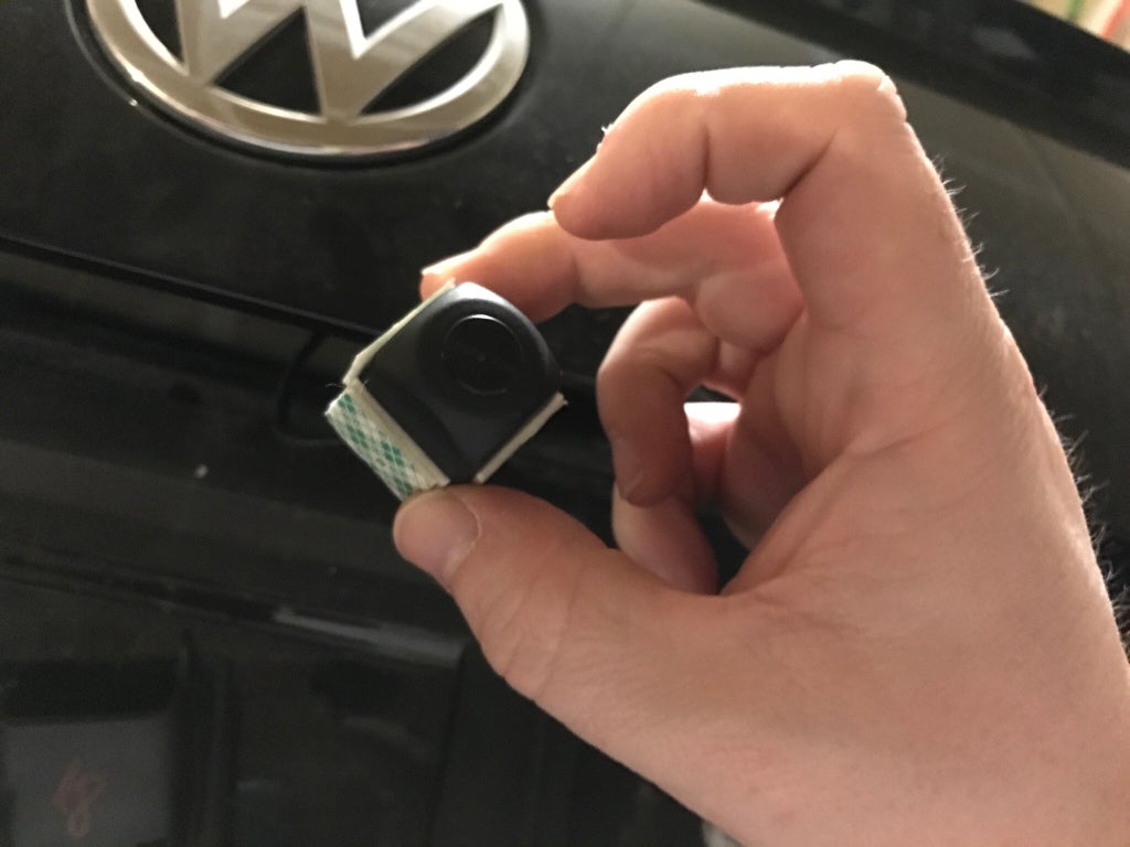 Rear view camera adapter for aftermarket radios install location? | VW ...