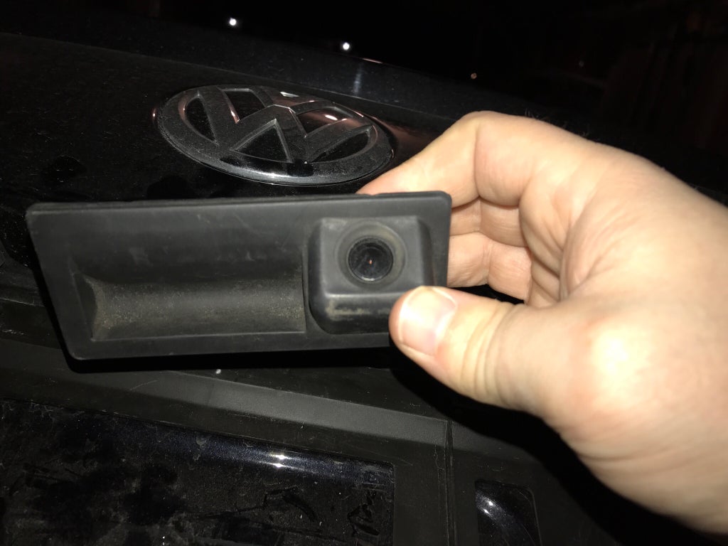 Rear view camera adapter for aftermarket radios install location? | VW ...
