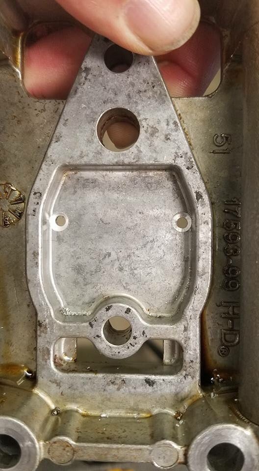 Oil return under umbrella valve. Harley Davidson Forums