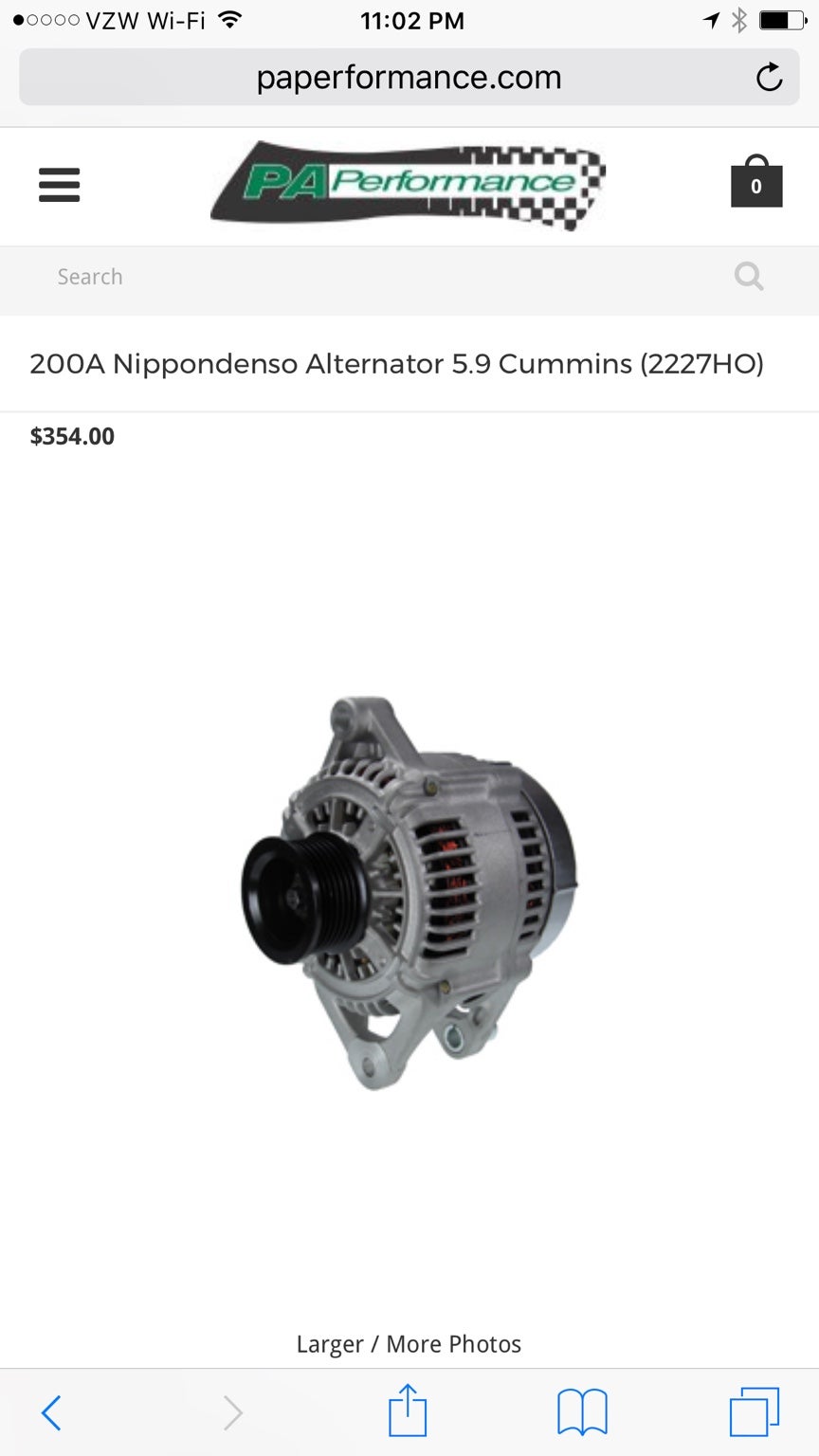 Alternator rebuild or replace? Cummins Diesel Forum
