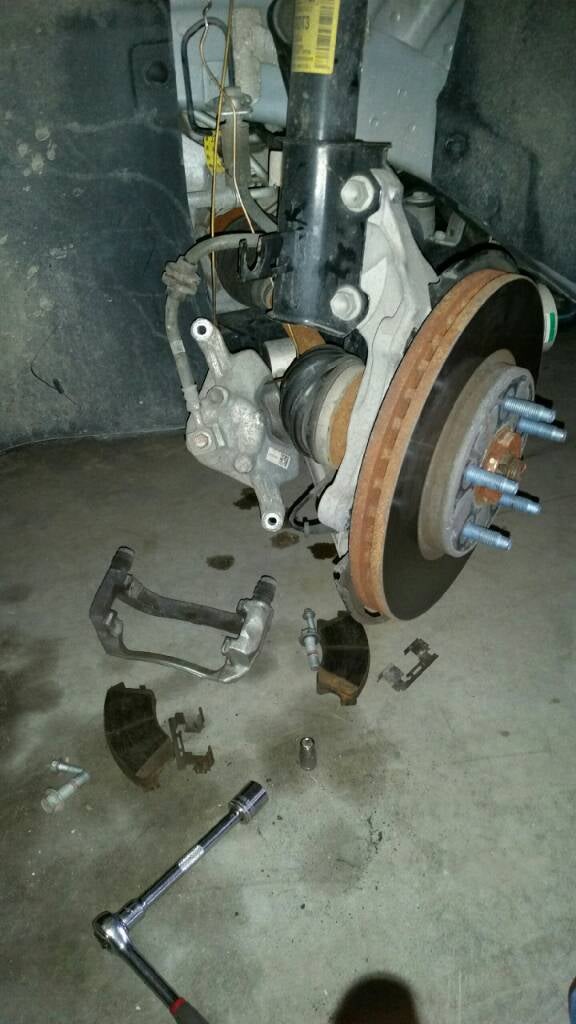 brake caliper wont pull off. help?? Chevrolet Cruze Forums
