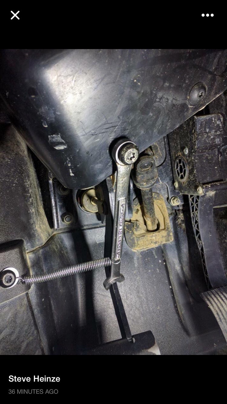Gator parking break cable adjustment John Deere Gator Forums