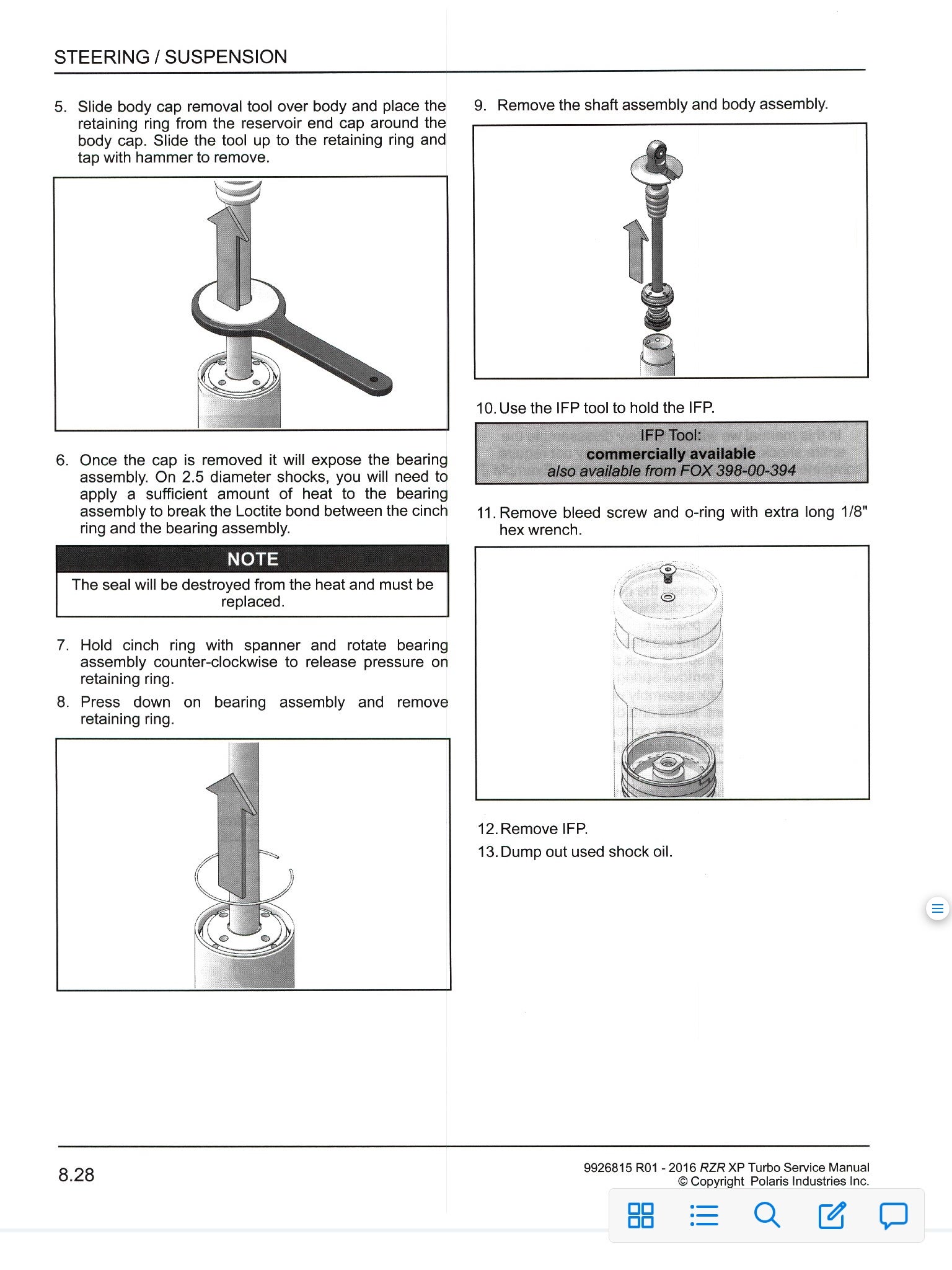 DIY XPT Shock Revalve Polaris RZR Forum RZR