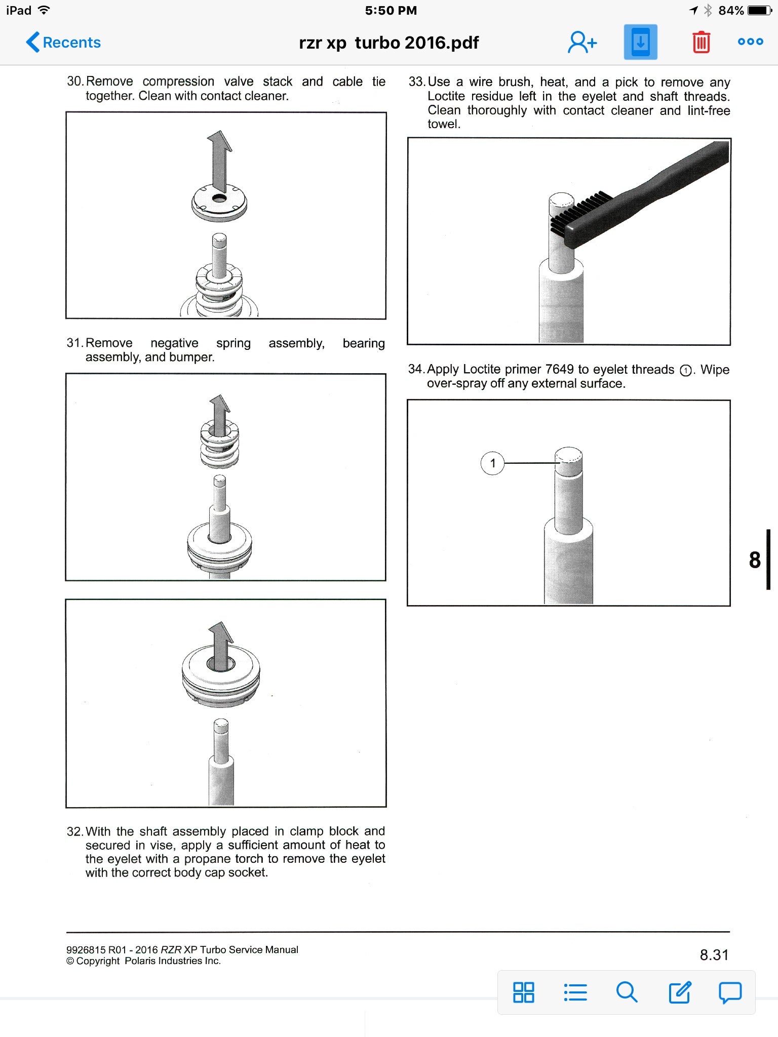 DIY XPT Shock Revalve Page 2 Polaris RZR Forum RZR