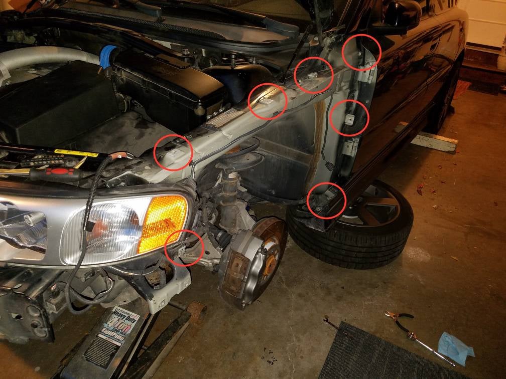 Front quarter panel removal SwedeSpeed Volvo Performance Forum