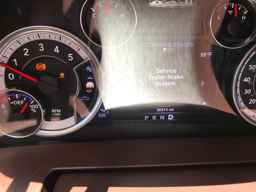 ABS and stability control lights on??? RAM 1500 Diesel Forum