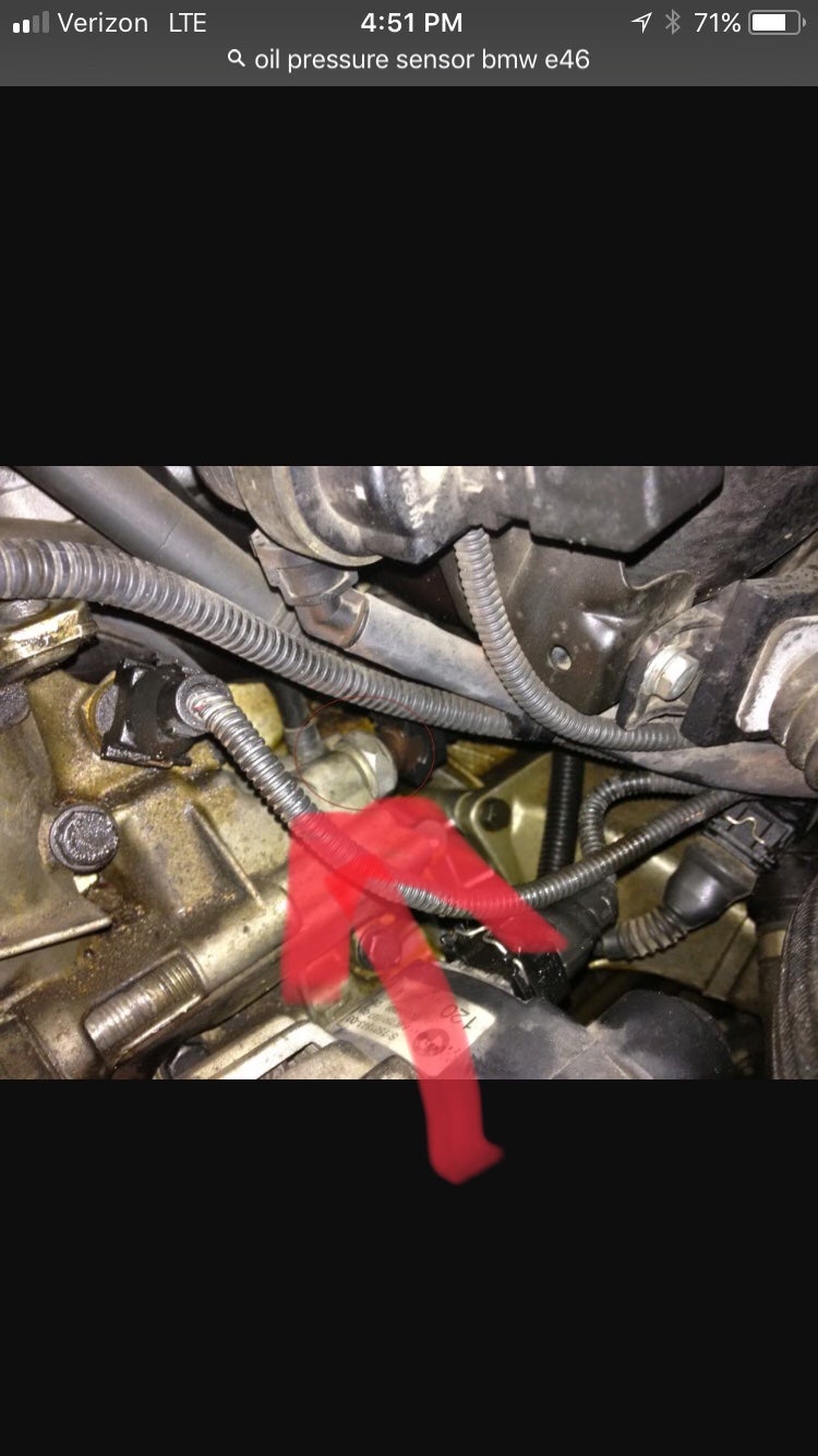 Oil pressure sensor E46 Fanatics Forum