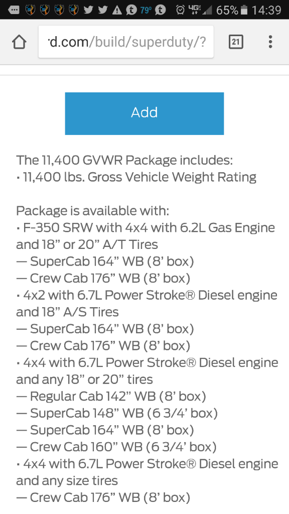 What is the difference between the F250 and F350 in structure and payload Ford Powerstroke