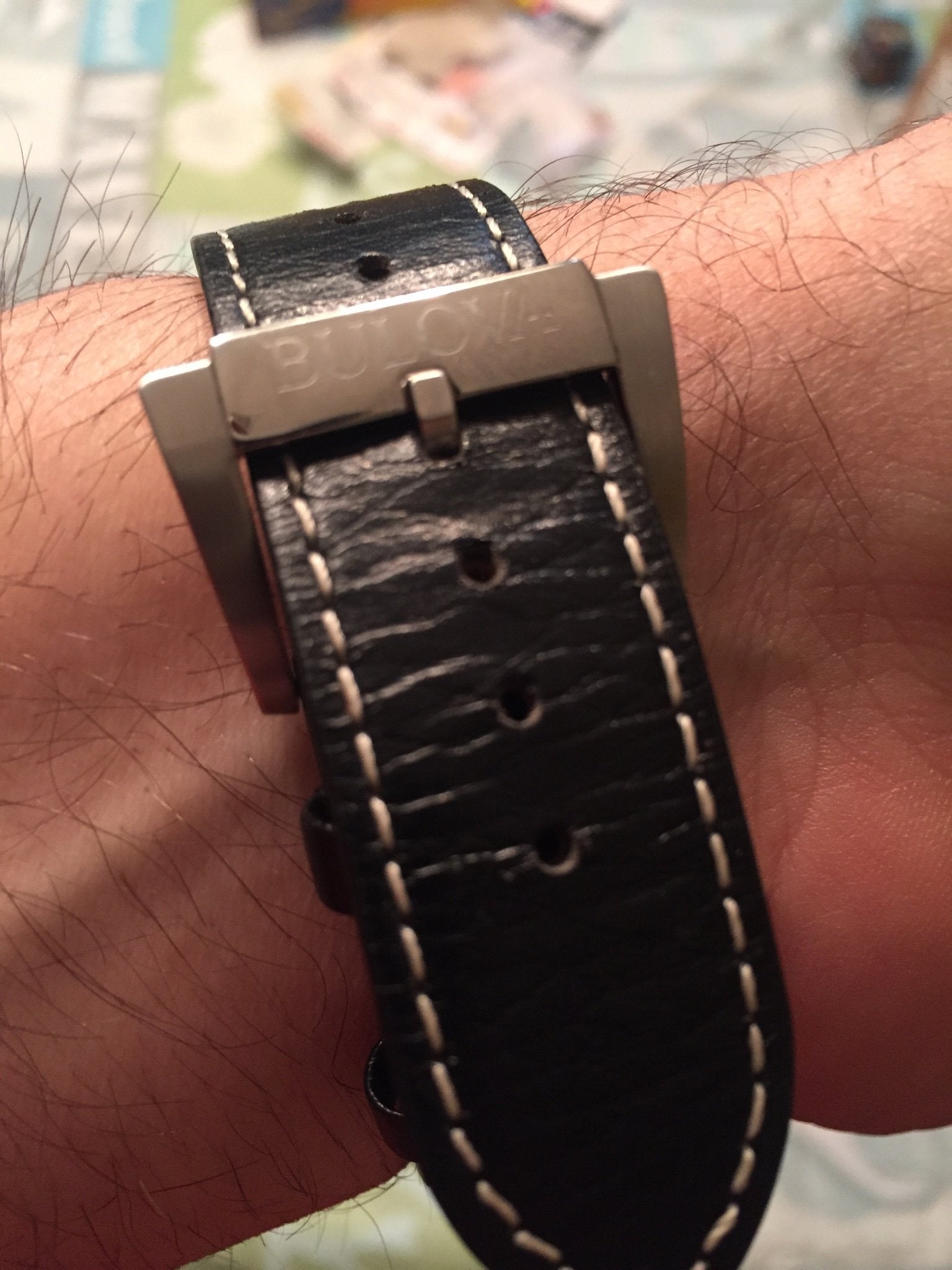 Bulova new leather strap starting to crease and looks like its flimsy