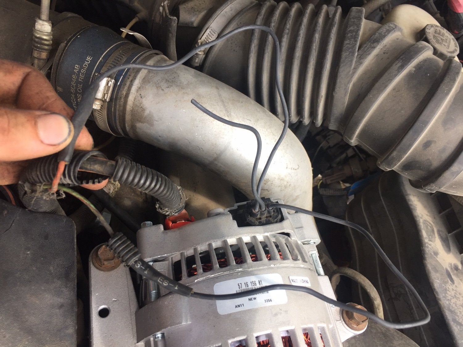 New Battery New Alternator Battery Light On