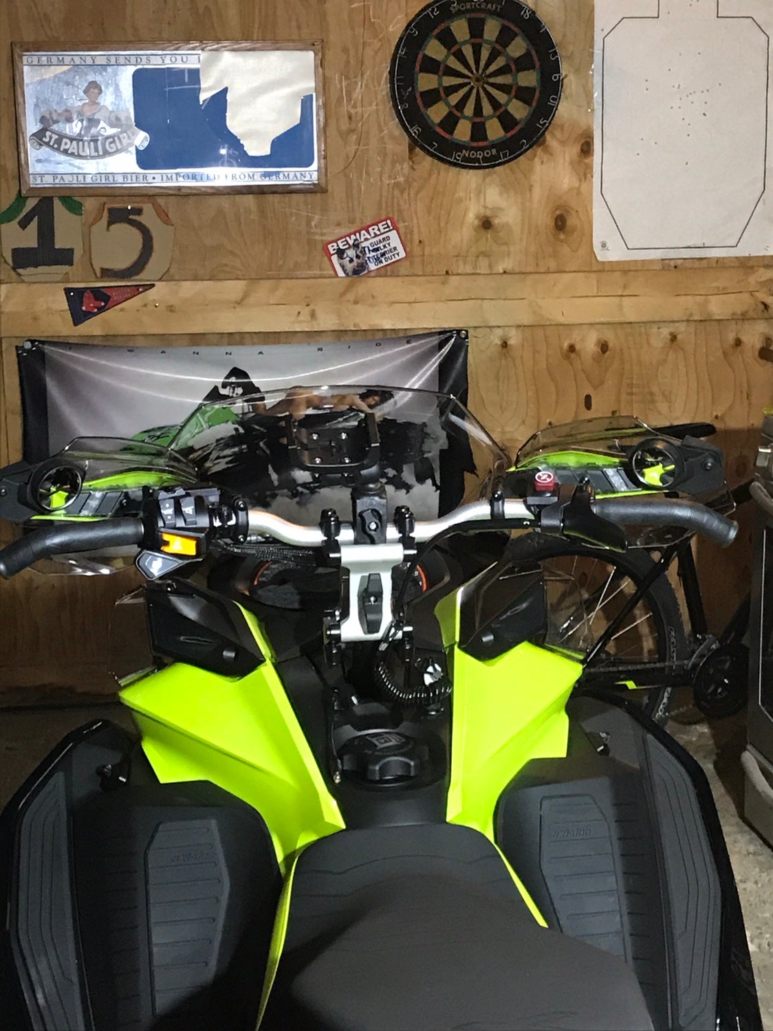 Pictures of the handguard mirrors SkiDoo Snowmobiles Forum