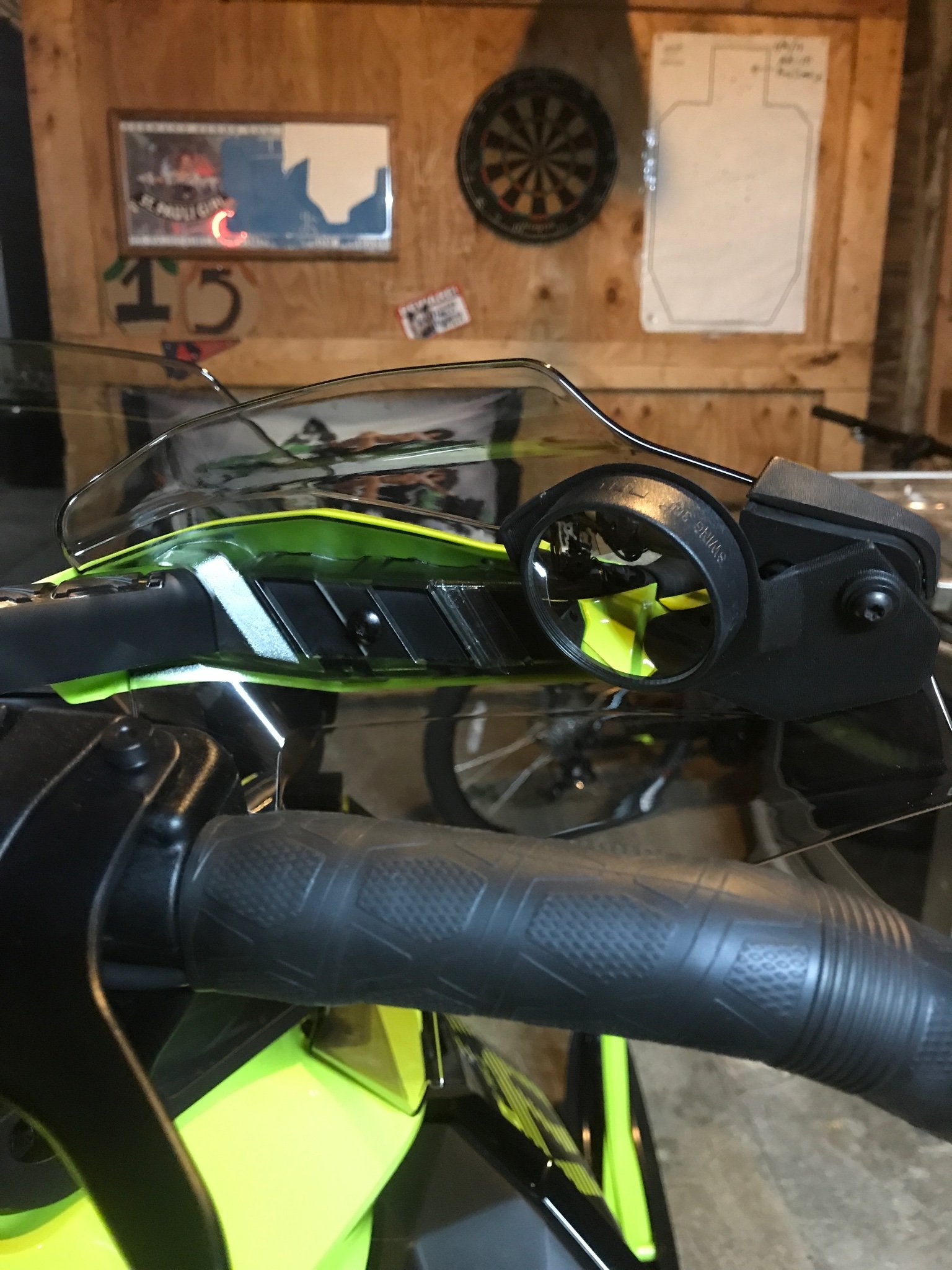 Pictures of the handguard mirrors SkiDoo Snowmobiles Forum