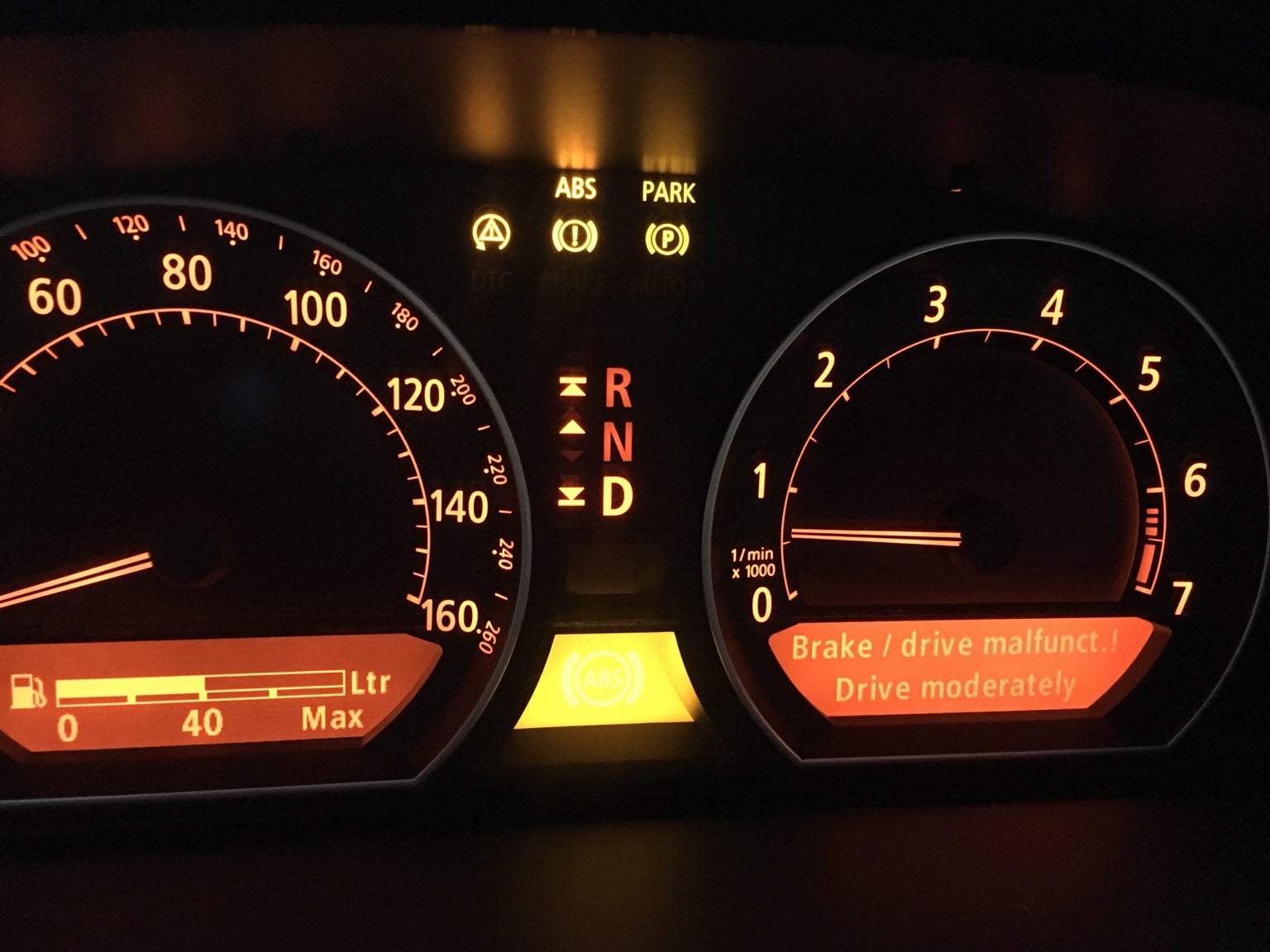 Brake/Drive Malfunction. Parking brake fault. BimmerFest BMW Forum