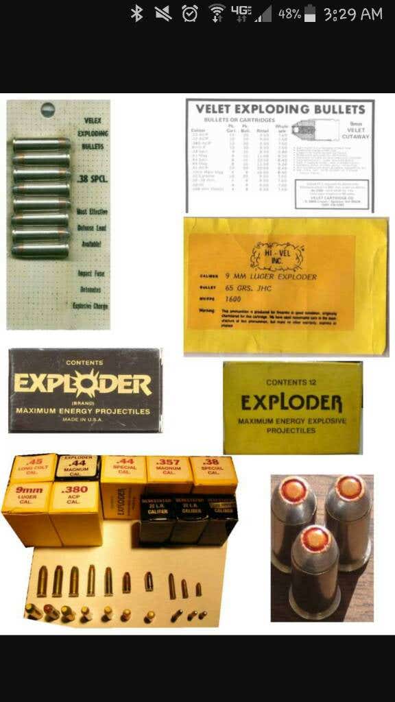 Exploder Brand Bullets .22 Rimfire