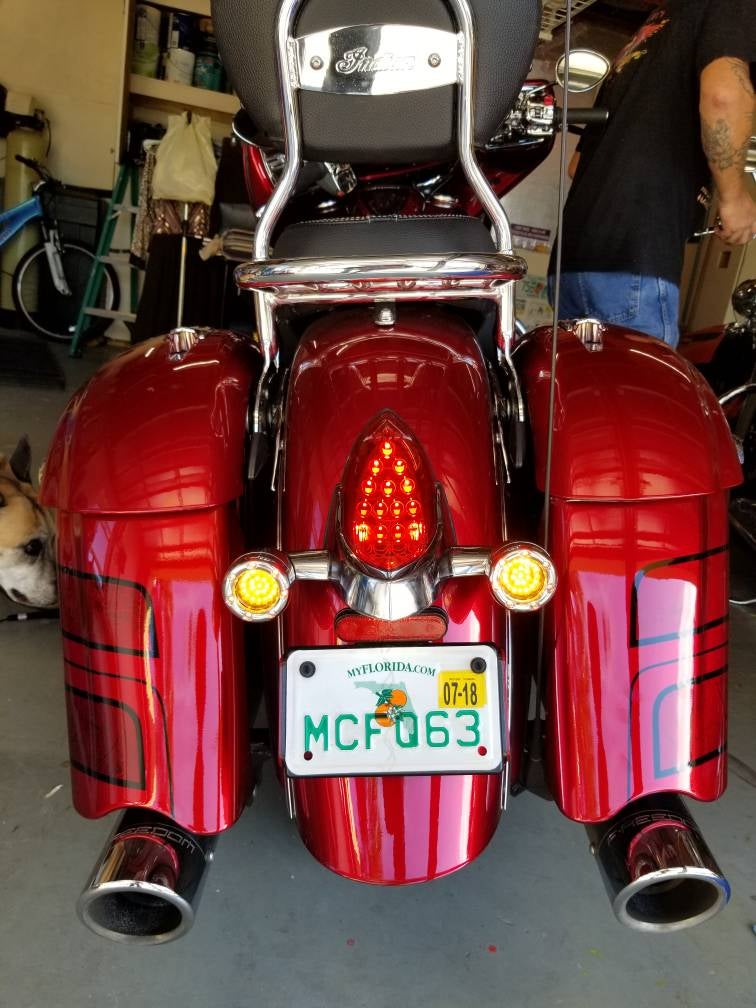 Custom Dynamics rear turn signals on TS111 | Indian Motorcycle Forum