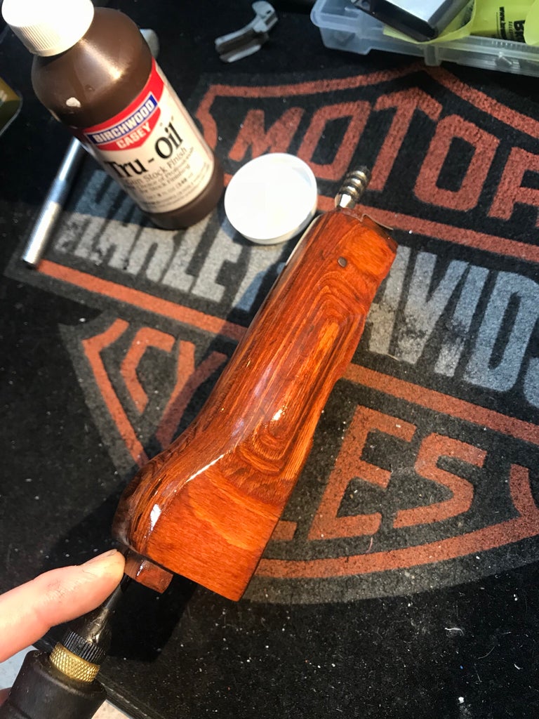 Staining over/removing tung oil AK Rifles