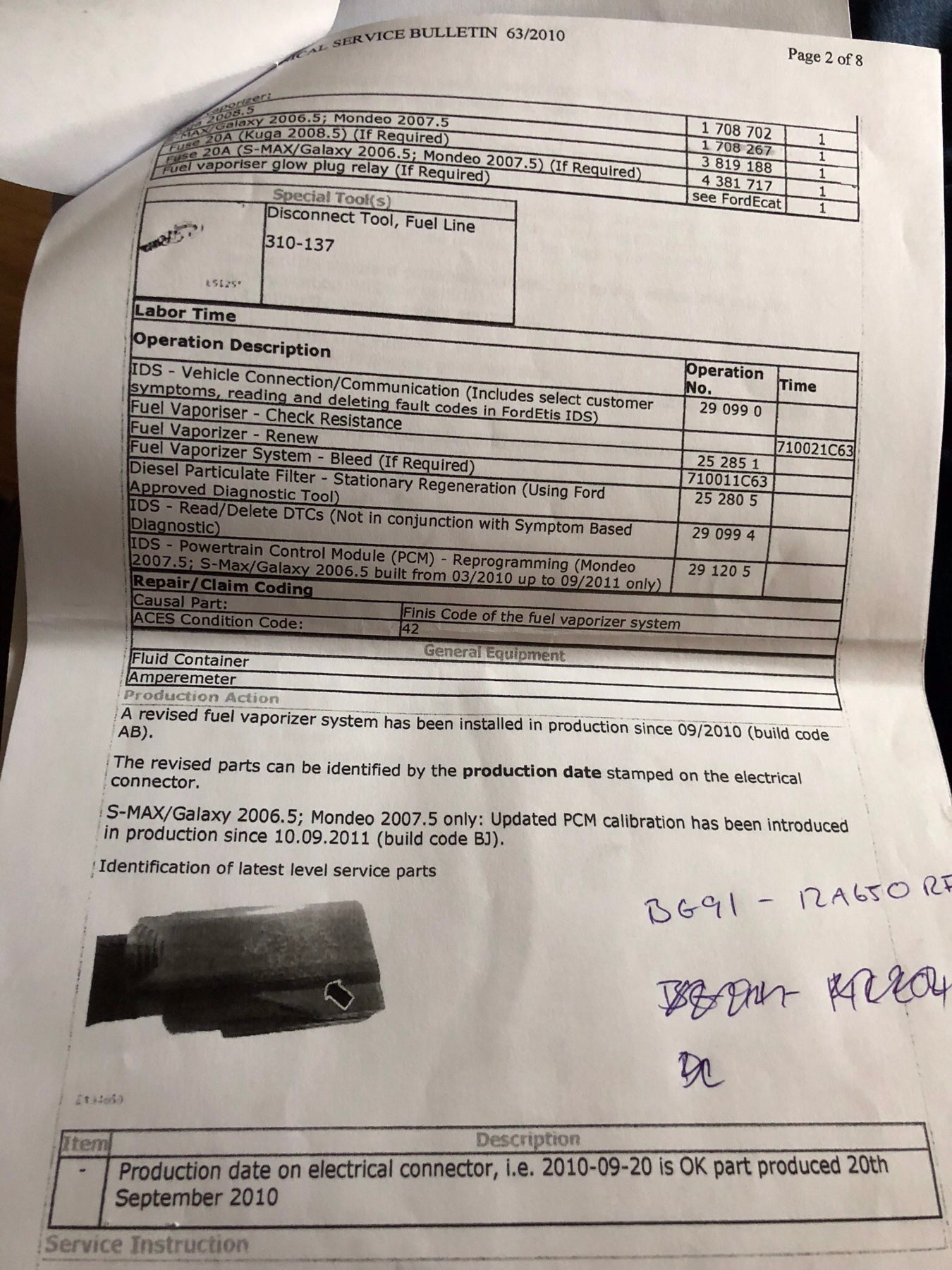 P20CD Exhaust Aftertreatment Fuel Injector 'A' Control Circuit Low