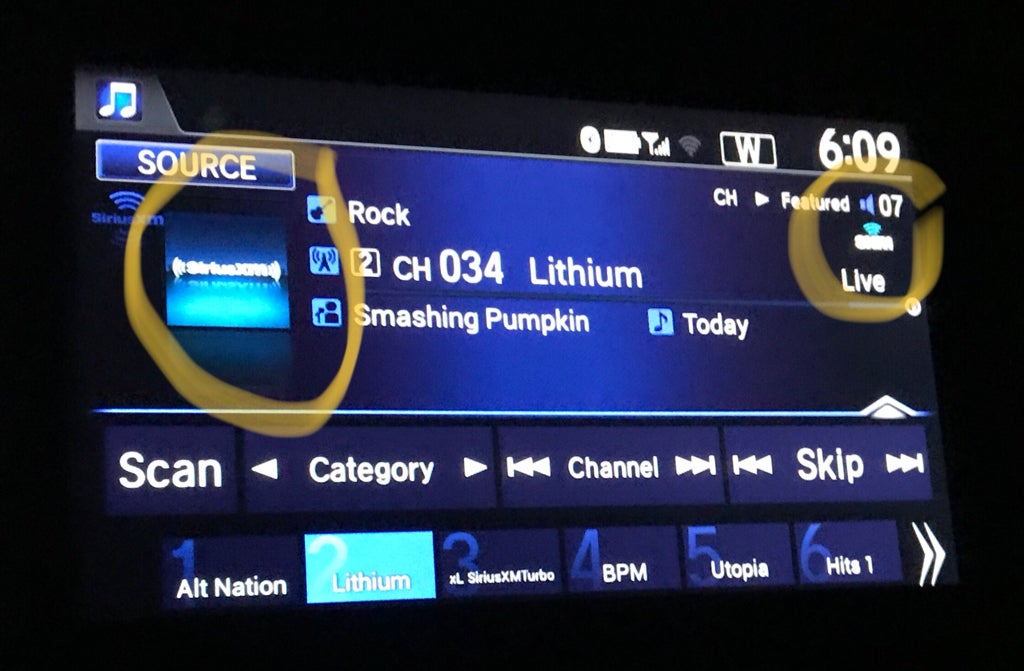 SiriusXM Channel Logo and Album Art Missing Honda Pilot Honda Pilot