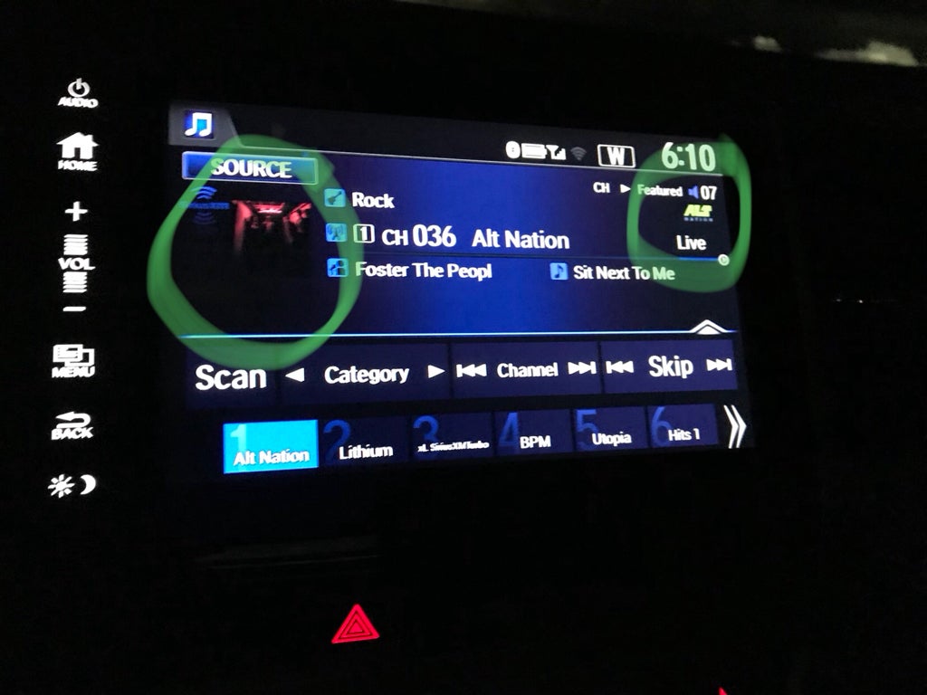 SiriusXM Channel Logo and Album Art Missing Honda Pilot Honda Pilot