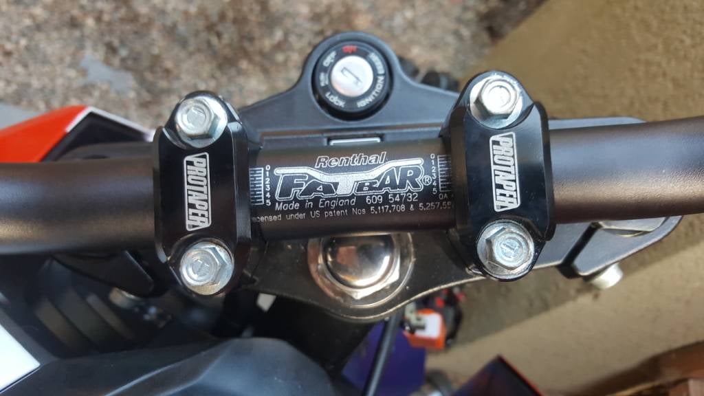 Renthal RC high fat bars and protaper risers Honda Grom