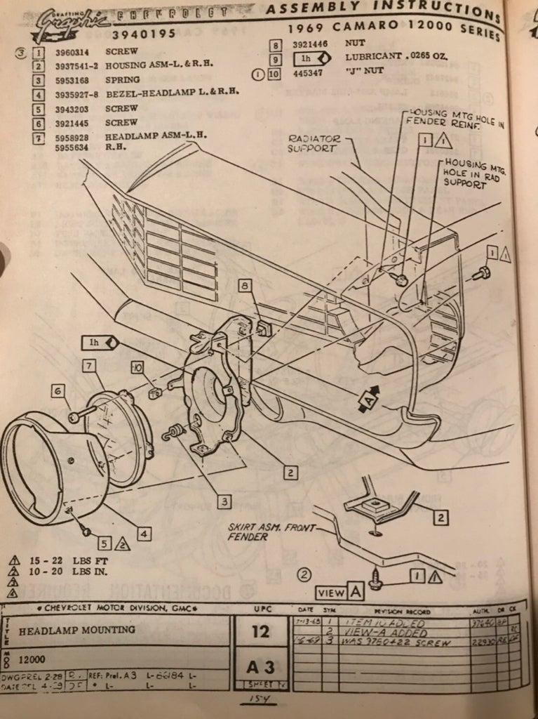 head light assembly diagram | Team Camaro Tech
