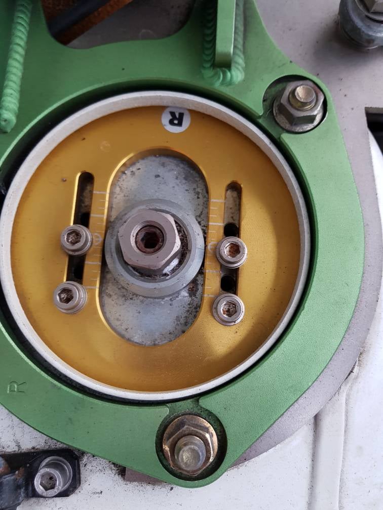 Adjustable Top Mounts Evo 9 on Ohlins Lancer Register Forum