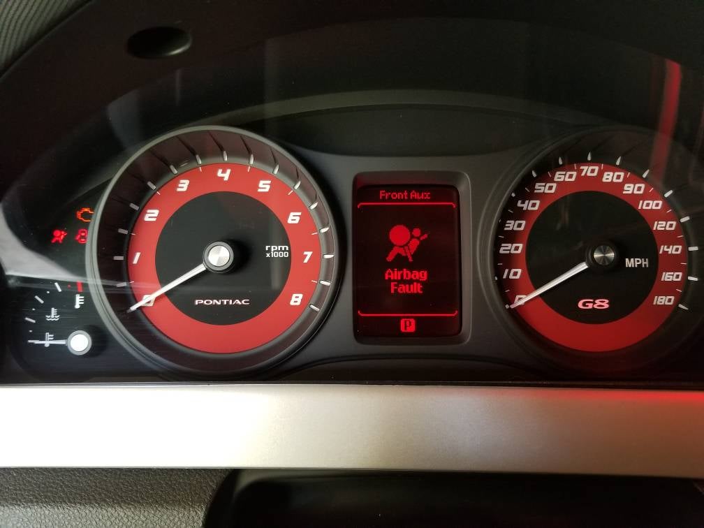 Airbag fault after dead battery Pontiac G8 Forum